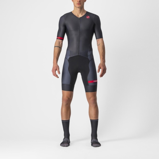 GOLD MEN CYCLING S/SLEEVE AERO SPEED SUIT - CUORE of