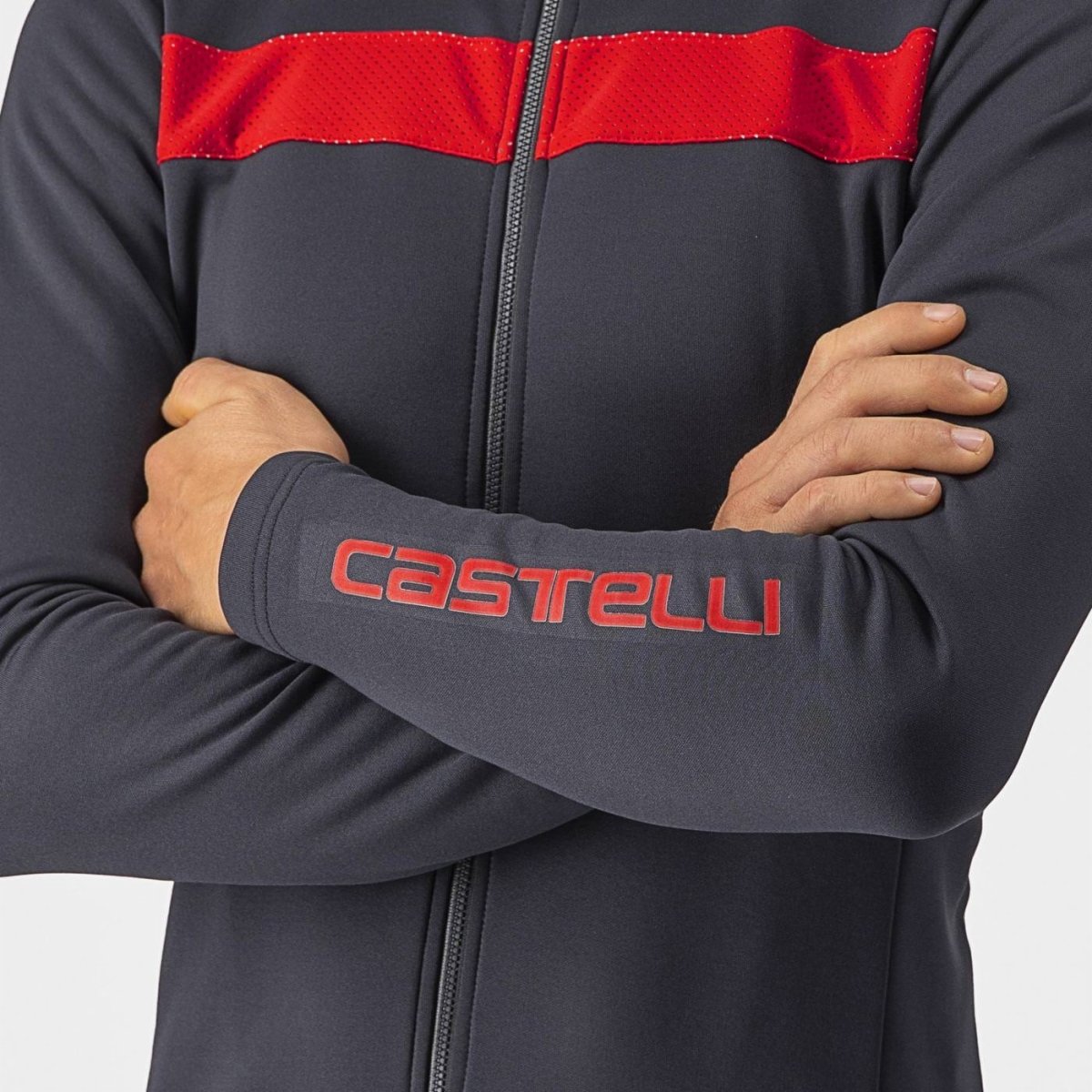  Castelli Puro 3 Jersey FZ para hombre, manga larga con